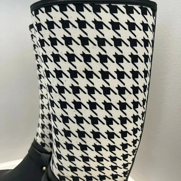 Charlie Paige Tall Houndstooth Riding Boots - Picture 4 of 15